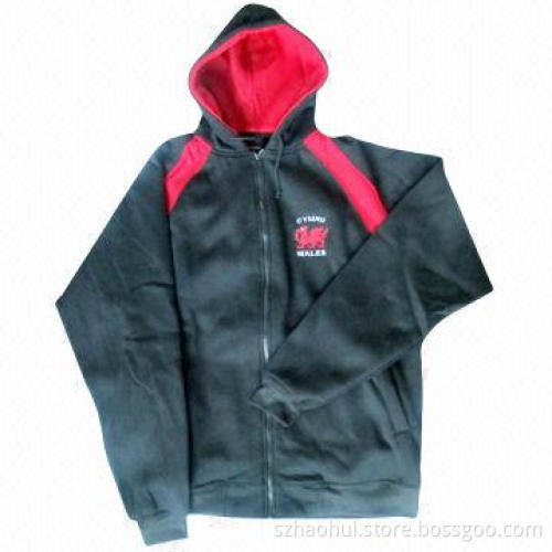 Sweatshirt with Hood, XS-3XL Sizes, CVC60/40 Brushed Fleece 300g/m² Material